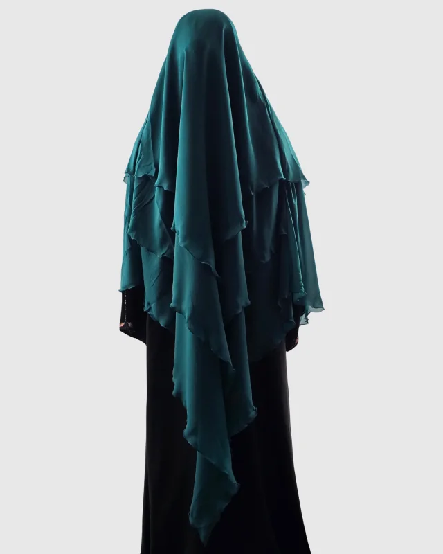 KHIMAR 3 VOILES BLEU CANARD | AMCOSMETIK