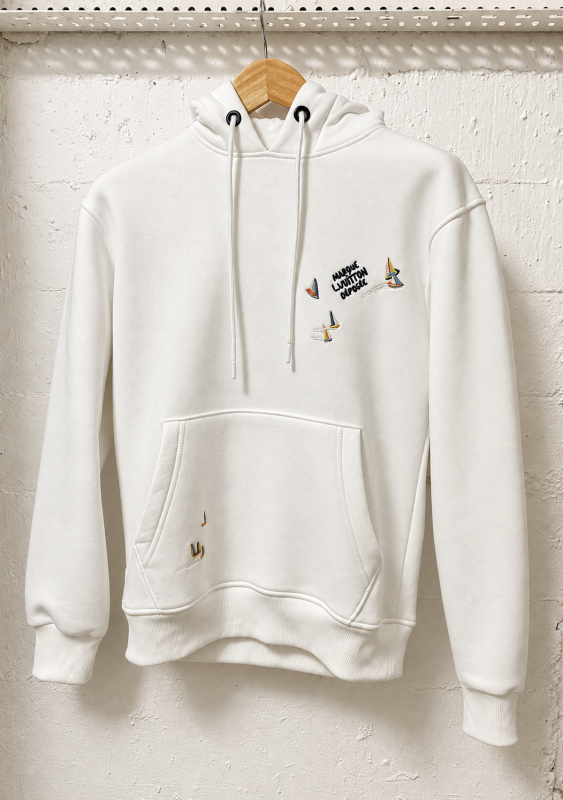 Louis Vuitton Embroidered  Multicolor Hoodie White | 