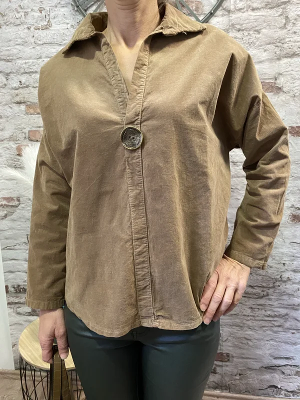 Chemise velour | Jus de coco 