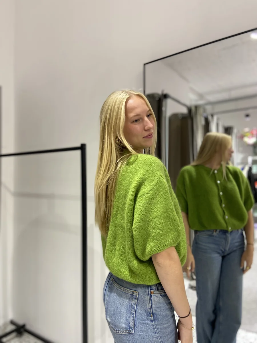 SHORT SLEEVE KNIT TOP | Salsa Color