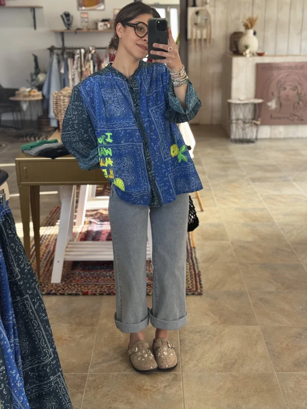 Chemise PABLO bleue | Les bohemiennes Le Bouscat