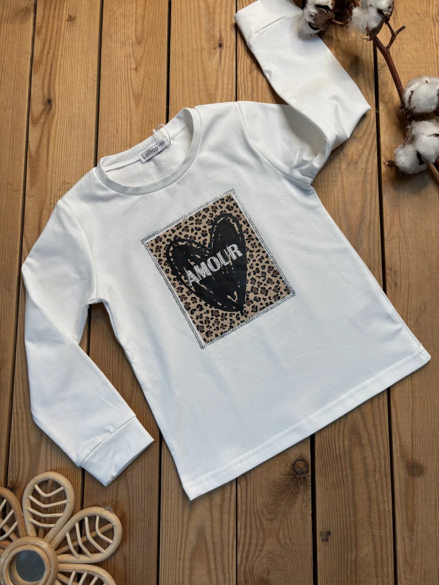 Tee shirt amour leo strass | Lena in Love 