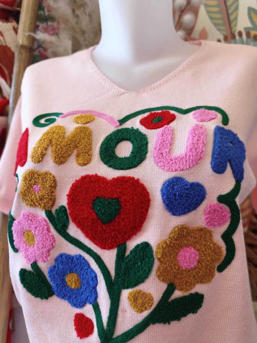 T-shirt amour rose  | Neyla