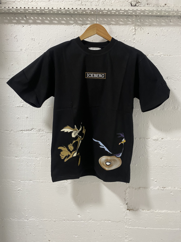 Iceberg T-Shirt Black | MASSIMOLUXURYOUTLET