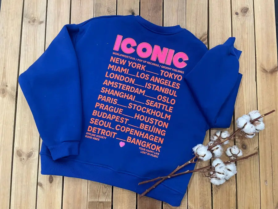 Sweat iconic bleu roi  | Lena in Love 