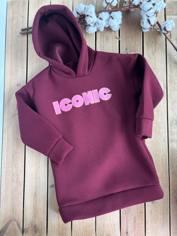 Robe sweat iconic bordeau  | Lena in Love 