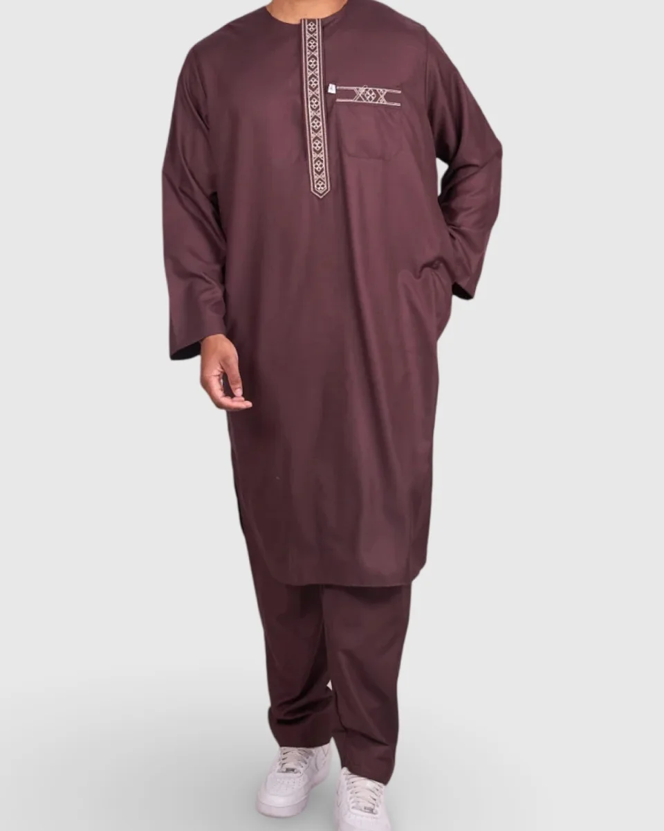 ENSEMBLE PAKISTANAIS 2 PIÈCES – QAMIS & PANTALON | AMCOSMETIK