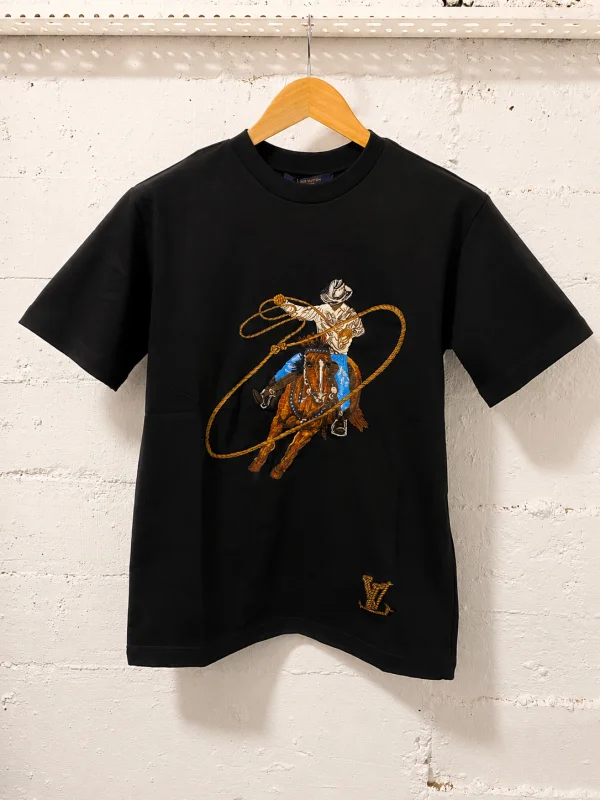 Louis Vuitton T-Shirt Cowboy Black | MASSIMOLUXURYOUTLET