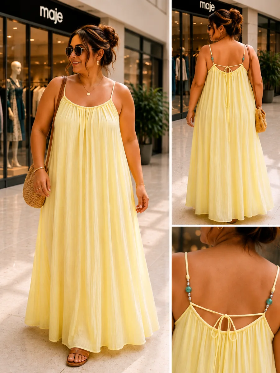 Robe " limoncella" jaune 38 au 50/52 | Les Chics Filles by Sab