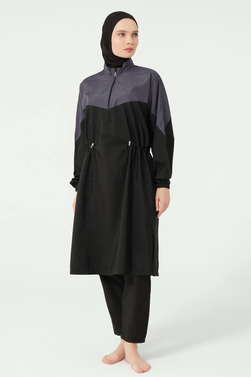 Burkini Vigor Oversize Gris Souris | CasaZaz