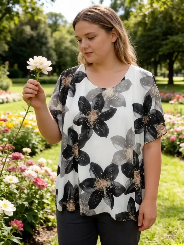 BLUSA COM FLORES | Pickbeauty