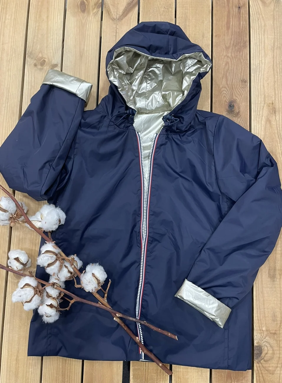 Veste rembourrée réversible bleue  | Lena in Love 