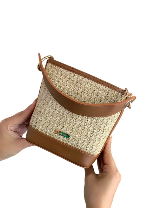 Lamar Rafia Beige Marro  | Sac'ré
