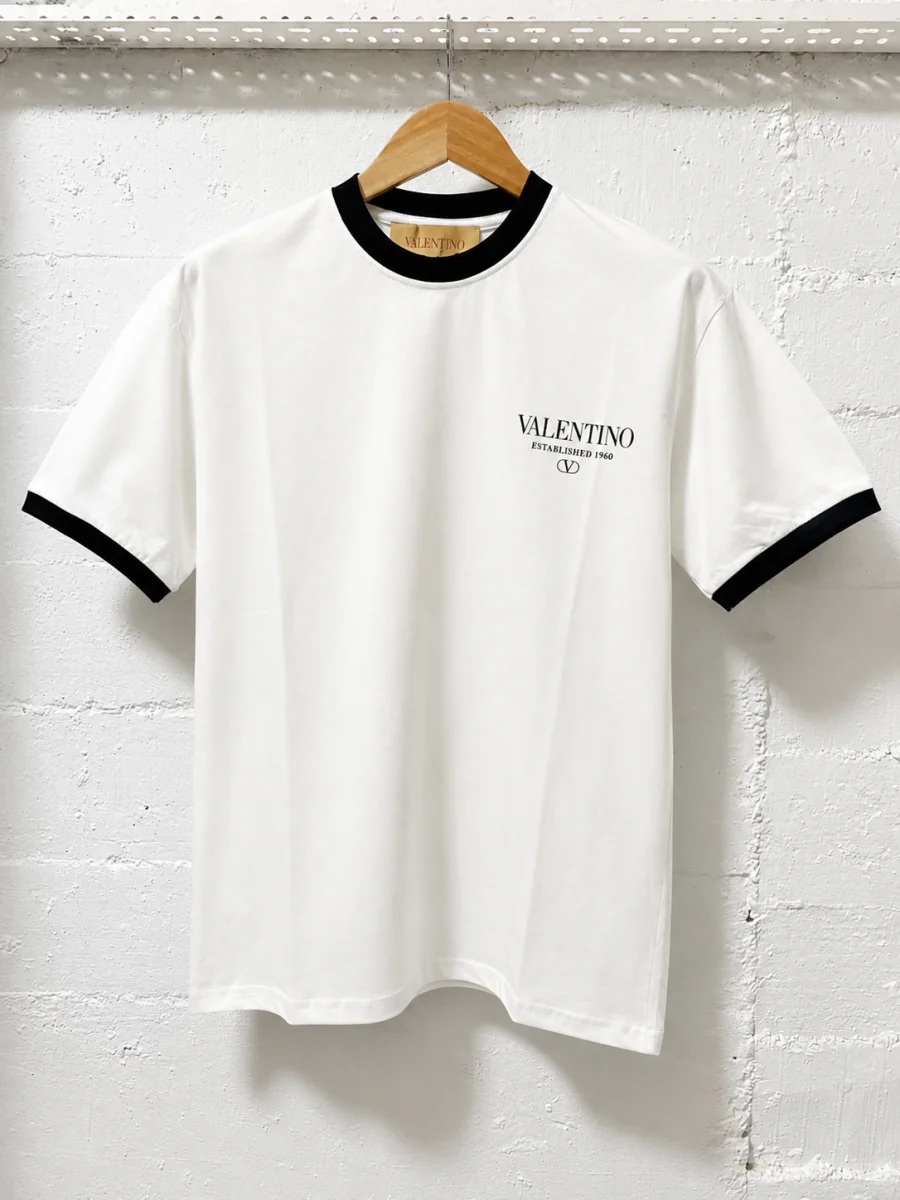 Valentino T-Shirt Logo Ringer White | 