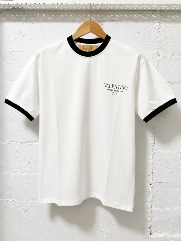 Valentino T-Shirt Logo Ringer White | 