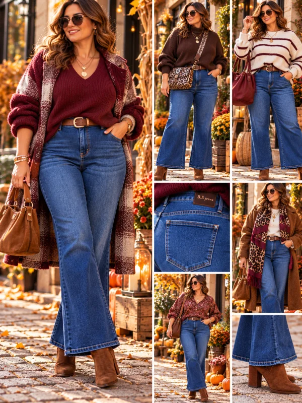 Jeans " palo" flare 38 au 50 | Les Chics Filles by Sab