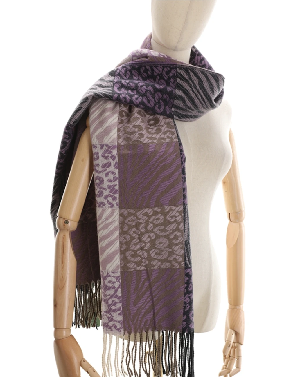 Sciapa fantasia animalier con frange | Maelle B. Fashionlab 