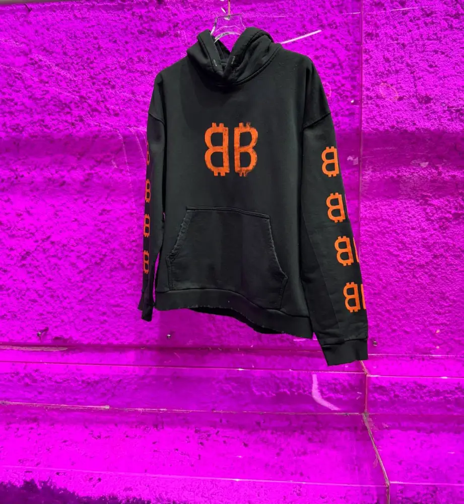 Balenciaga Crypto Hoodie Black | MASSIMOLUXURYOUTLET