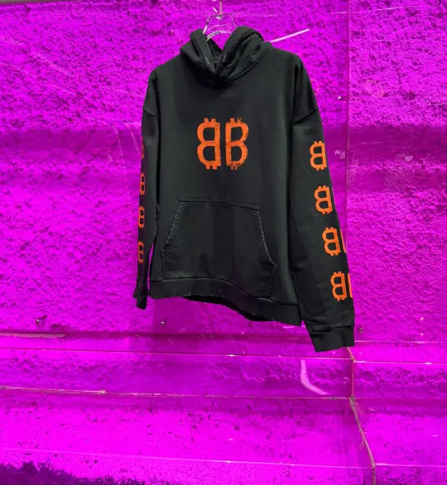 Balenciaga Crypto Hoodie Black | MASSIMOLUXURYOUTLET
