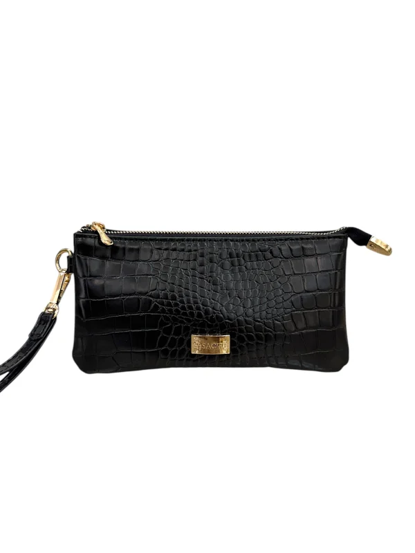 Raven Croco Noir | Sac'ré