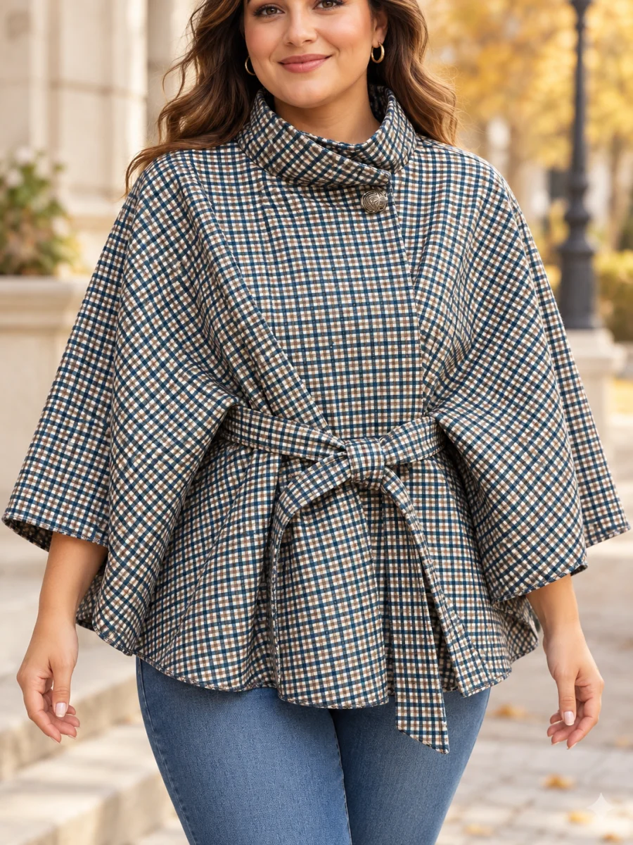 PRECOMMANDE veste cape " morgane" bleu 38 au 52 | Les Chics Filles by Sab