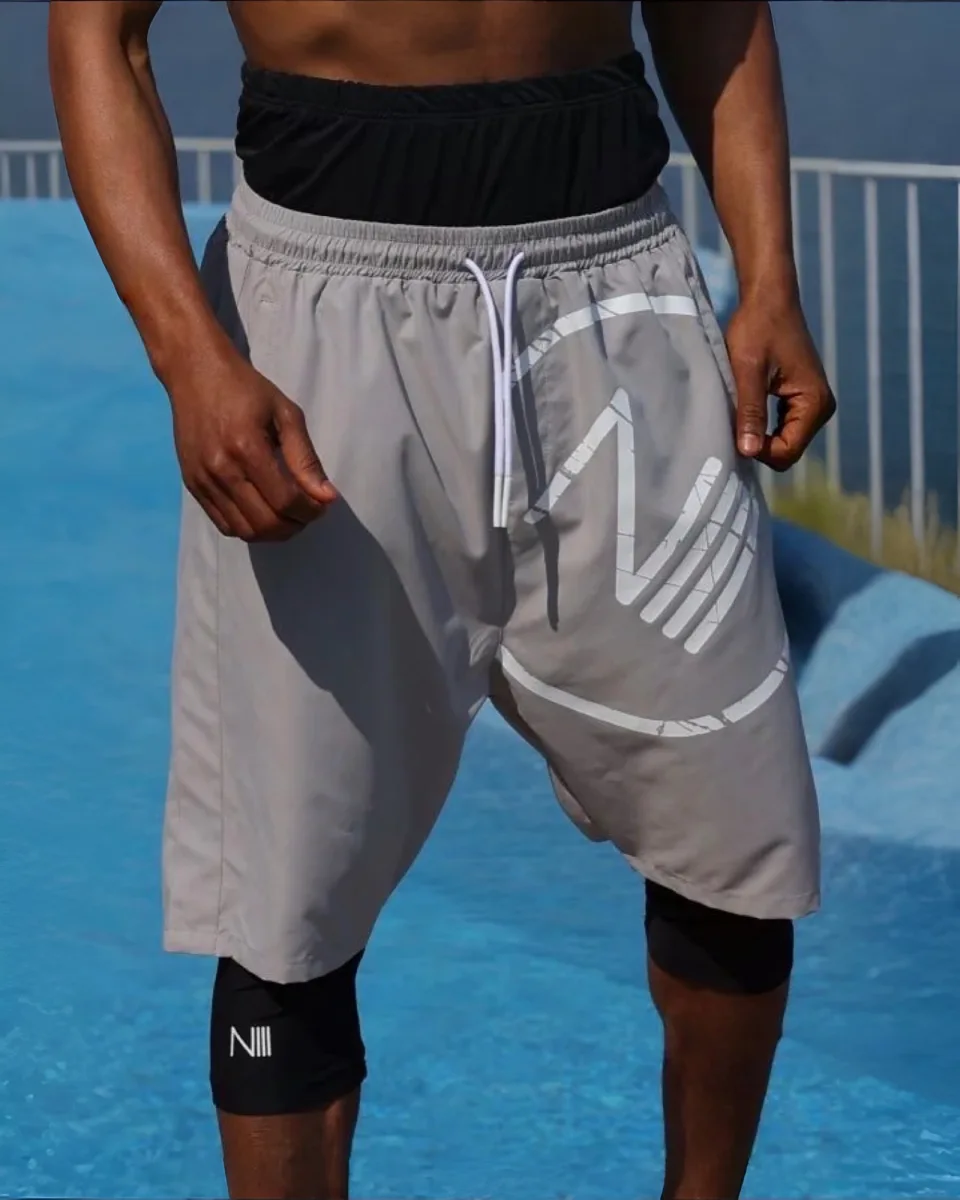 SHORT DE BAIN CLYDE 2 - GRIS - NIII | AMCOSMETIK
