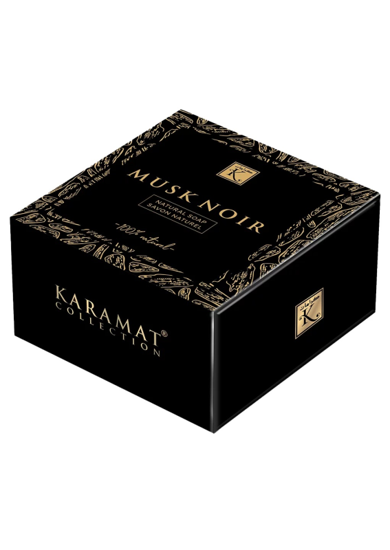 SAVON NATUREL DE MUSC NOIR 125GR | AMCOSMETIK