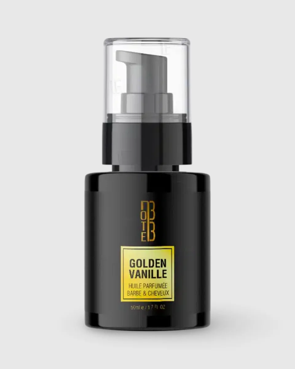 HUILE PARFUMÉE BARBE ET CHEVEUX GOLDEN VANILLE 50ML – NOTE 33 | AMCOSMETIK