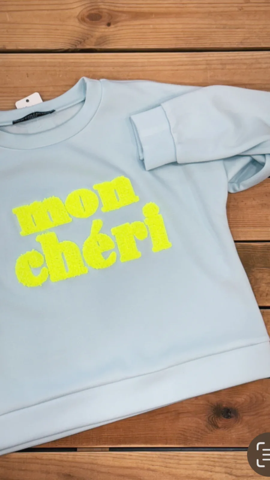 Sweat bleu ciel mon cheri  | Lena in Love 