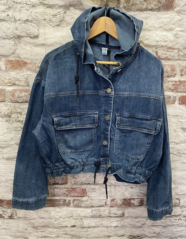 Veste jeans capuche | Jus de coco