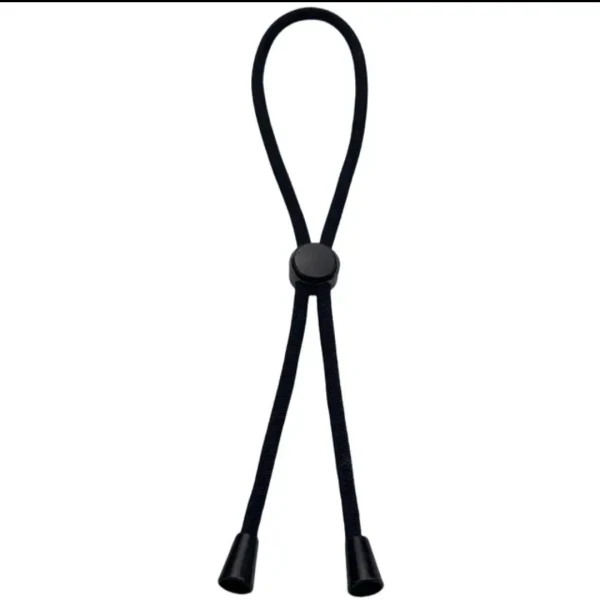 Cravate Élastique Ajustable pour Cheveux – Noir Classique
 | Les Élixirs Parfumés