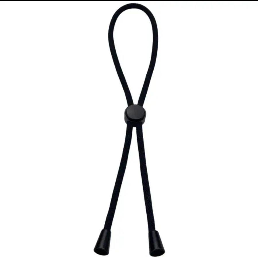 Cravate Élastique Ajustable pour Cheveux – Noir Classique
 | Les Élixirs Parfumés