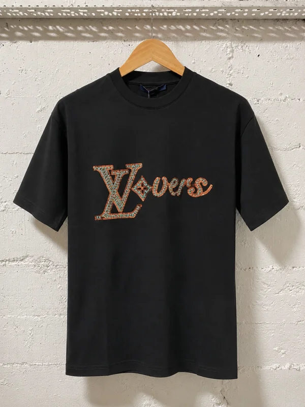 Louis Vuitton T-Shirt Lovers Black | MASSIMOLUXURYOUTLET