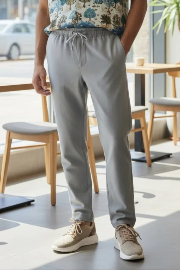 Calça Jogger estilo Linho em Cinza Cod.948 | definne