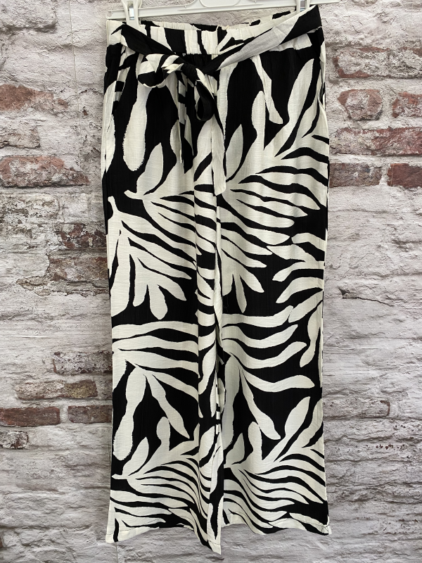 Pantalon fluide feuillage | Jus de coco 