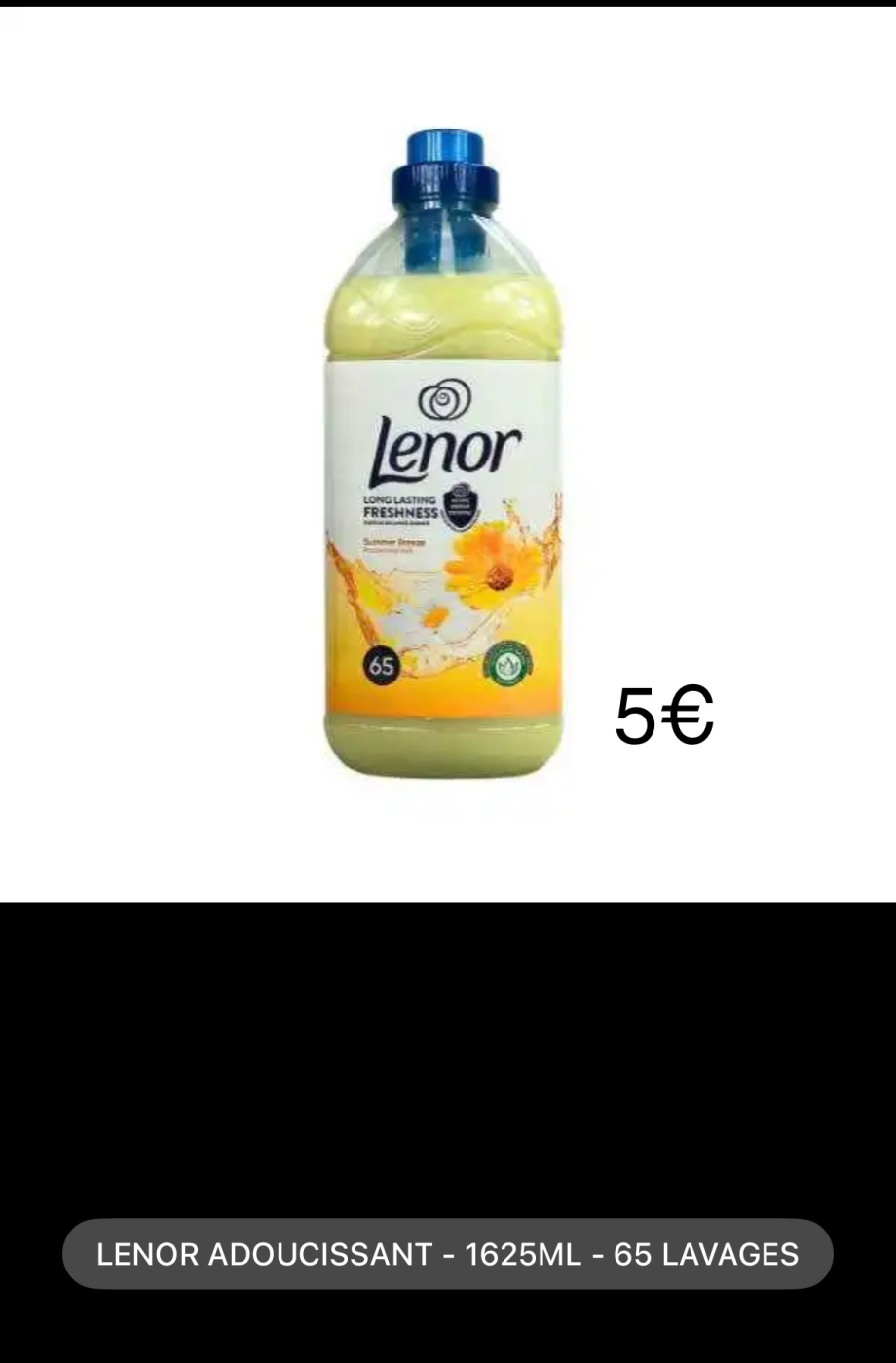 LENOR ADOUCISSANT - 65 LAVAGES | fresh home