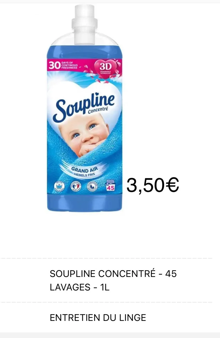 SOUPLINE CONCENTRÉ - 45 LAVAGES -  | fresh home