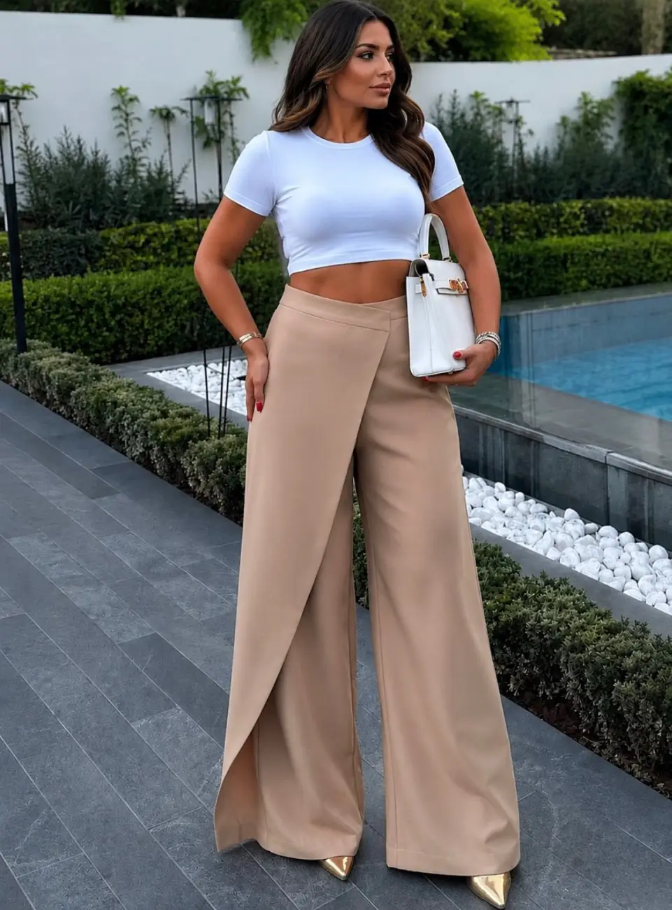 Pantalon asymétrique | Pink Corner 974