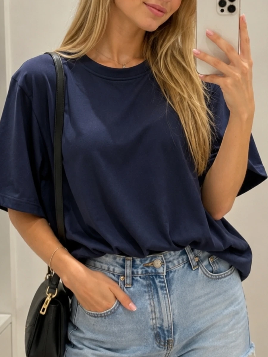 Soft Flow Oversized Tee | Salsa Color