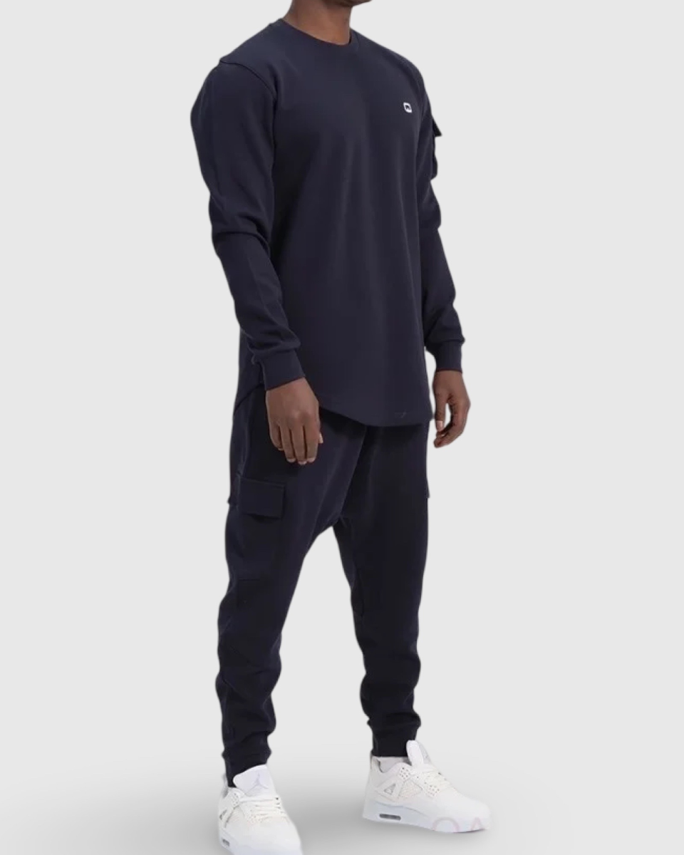 ENSEMBLE SNIPËR NEO QABA'IL MAILLE PIQUÉE - BLEU NUIT | AMCOSMETIK