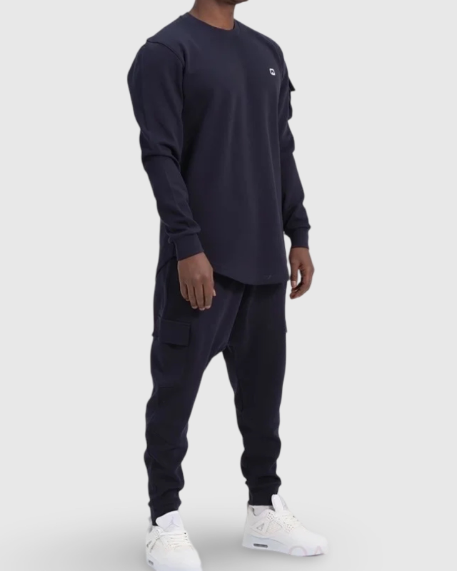 ENSEMBLE SNIPËR NEO QABA'IL MAILLE PIQUÉE - BLEU NUIT | AMCOSMETIK