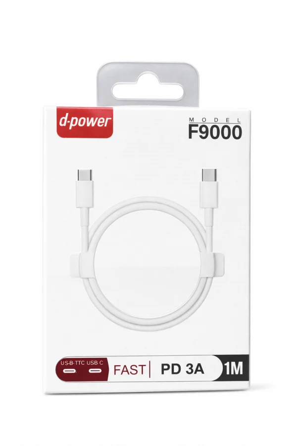 CÂBLE TYPE C VERS TYPE C (1M) F9000 | Beauty phone 