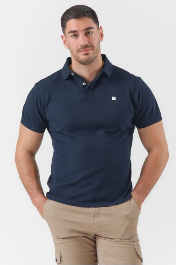 Polo Clássica Canvas Marinho La Garrocha 741 | Definne