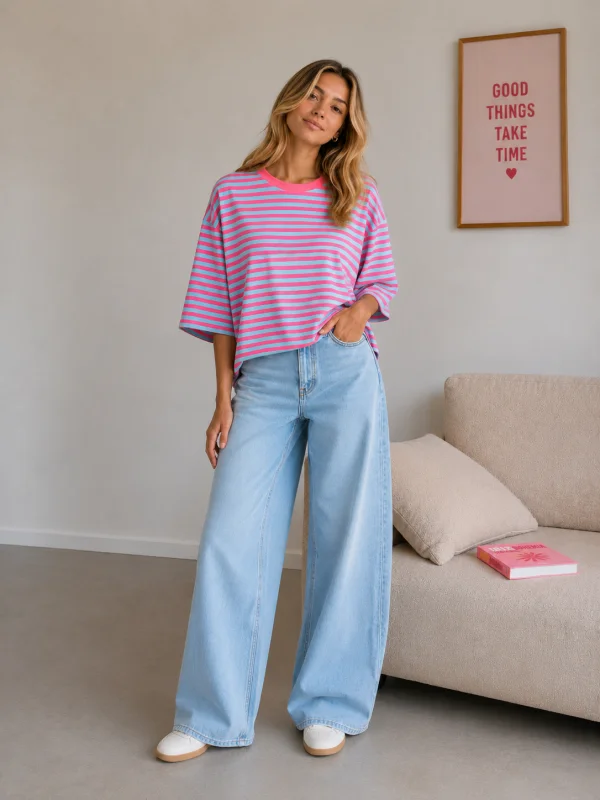 Bubblegum Lines Top | Salsa Color