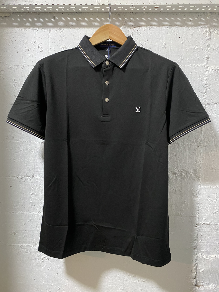 Louis Vuitton Polo Shirt Slim Fit Black  | 