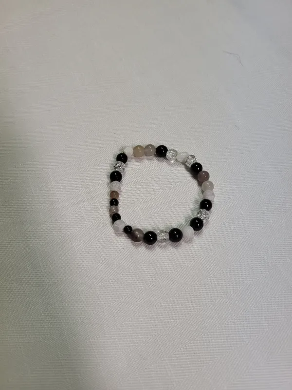 Bracelet quartz craqueler, quartz rose  | Ds et compagnie 