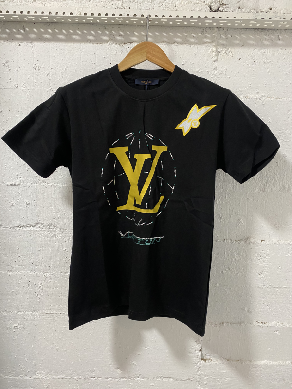 Louis Vuitton T-Shirt Black LV Yellow | MASSIMOLUXURYOUTLET