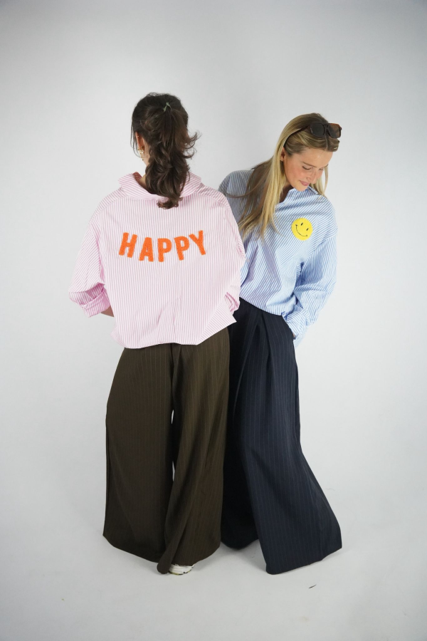 Happy Stripes Cotton Shirt | Salsa Color