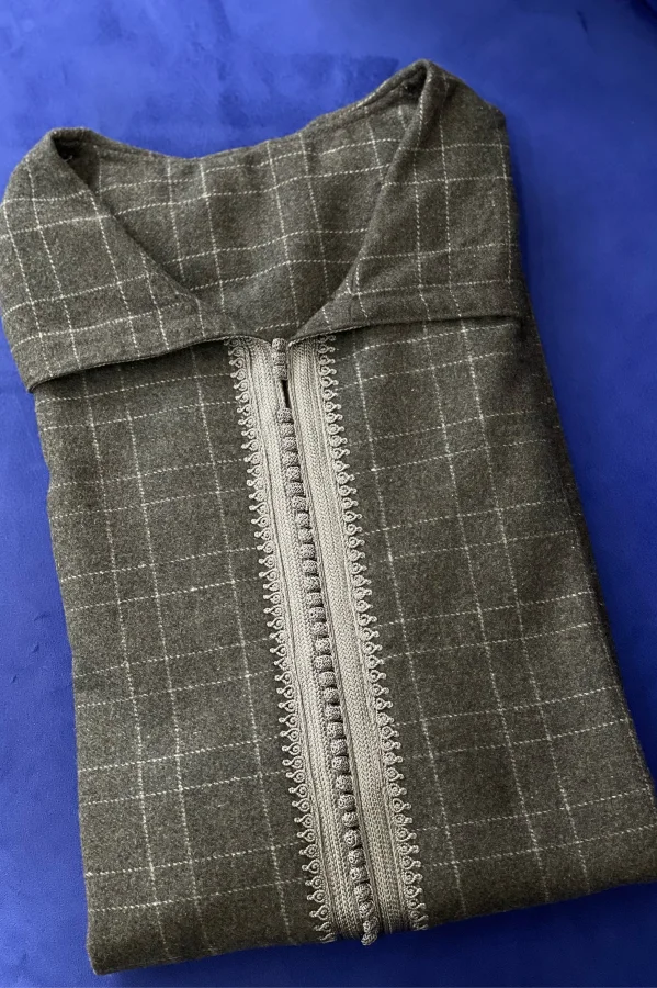 Djellaba Cachmire Homme Gris Souris | CasaZaz