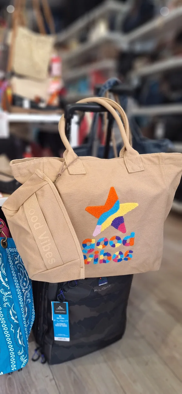Sac cabas canvas bohème avec pochette incluse | Rynalife